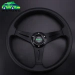 Black 14INCH Universal Aluminum Racing Steering Wheel Drifting Flat Dish 6 Bolt. Fixed Price $26.99.
