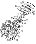 Genuine Mopar Steering Column Shroud 5GE09XDBAD. Fixed Price $22.49.