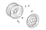 Genuine Mercedes-benz Wheel Disc 123-400-03-02. Fixed Price $251.60.