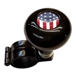 Black Steering Wheel Suicide Spinner Handle Knob Truck - Usa American Flag Slant. Fixed Price $21.95.