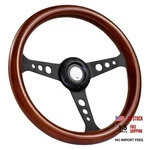 Yhk 13.6 Inch Universal Classic Wood Grain Steering Wheel, Hole. Fixed Price $96.75.