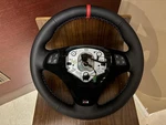 07-11 Bmw E82 E90 E92 E93 X1 328 335 Sport Leather Alcantara Steering Wheel Mt. Fixed Price $324.00.