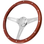 15" Inch Classic Wood Steering Wheel Riveted 3 Spoke W/ Horn Chevy Ford Gmc. Fixed Price $79.99.