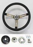 1969-1993 Buick Skylark Gs Riviera Steering Wheel Black 15" Stainless Spokes. Fixed Price $188.89.