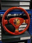 Raptor 15" Designo 3-SPOKE Wood Steering Wheel Gold. Fixed Price $169.50.
