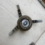 1967 Ford Mustang Original Steering Wheel Padded Center Horn. Fixed Price $50.00.