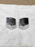 1958 Chevrolet Impala Chrome End Caps Pair Oem Chevy. Fixed Price $24.95.