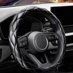 Yhongjt Soft Microfiber Leather Steering Wheel Cover, Universal 15 A-black. Fixed Price $15.61.