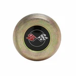 New Horn Button Black Upper Left Side Corner Flag Trim Parts Fits Corvette 5074B. Fixed Price $119.54.