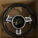 Oem Factory Porsche Sport Design Black Steering Wheel W/ Paddles. Fixed Price $650.00.