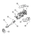 Genuine Mopar Steering Column Shroud QH19WL8AB. Fixed Price $37.44.