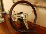 Rolls Royce Silver Shadow Wood Steering Wheel Thicker Rim Nardi Italia New. Fixed Price $2660.00.