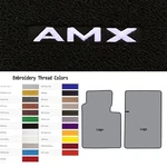 Acc 1968 American Motors Amx Custom Logo 2PC Loop Front Floor Mats. Fixed Price $154.50.