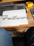 1963 Ford Falcon Emblem C3DB-16098-A. Fixed Price $25.00.