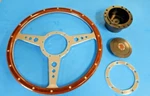 New 14" Laminated Wood Steering Wheel & Adaptor For Mgb 1977-1980 Midget 78 79. Fixed Price $299.95.