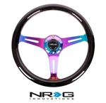 Nrg 350MM Steering Wheel Black Classic Wood Grain & Neo Chrome 3-SPOKE Center. Fixed Price $134.00.