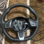 Fiat 500 Abarth Black Leather Steering Wheel Red Stitching Oem 2012-2018. Fixed Price $120.00.