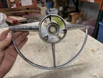 1948 1949 Buick Eight Steering Wheel Horn Chrome Gm Oem. Fixed Price $75.00.