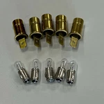 (5) Dash Light Sockets W/ - Type 1, 2, 3, Super Beetle, Thing, Ghia. Fixed Price $23.95.
