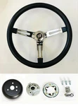 1969-1993 Buick Skylark Riviera Gs Black On Chrome Steering Wheel 15" Foam Grip. Fixed Price $147.95.