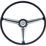 1968 Chevrolet Steering Wheel; With Brushed Chrome Insert. Fixed Price $319.99.