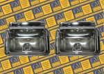 1968-1977 Buick Chevrolet Oldsmobile Pontiac Chrome Rear Ash Trays (2). Fixed Price $69.50.