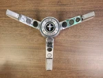 Vtg Original 1965 Ford Mustang Standard Steering Wheel Chrome Horn Oem. Fixed Price $59.99.
