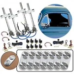 4 Door Flat Glass Car Power Window Kit Silver Billet Aluminum Daytona Switches. Fixed Price $1399.95.