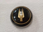 1957-58 Studebaker Golden Hawk Horn Button Black Background. Fixed Price $137.50.