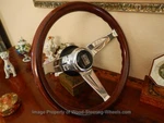 Rolls Royce Corniche Camargue Wood Steering Wheel Nardi Deep Dish 13.75" New. Fixed Price $2400.00.