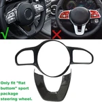 Gloss Real Carbon Fiber Sport Steering Wheel Cover Fits 19-23 W177 V177 A220 A35. Fixed Price $189.00.