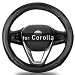Black New Carbon Fiber Steering Wheel Cover For Toyota Corolla (sedan) / Cross. Fixed Price $31.75.