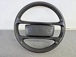 Nice Original Porsche 944 Spoke Black Leather Steering Wheel Horn Pad 86-89. Fixed Price $275.00.