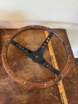 Vintage Superior Performance Products The 500 Flat Wood Steering Wheel. Fixed Price $249.00.