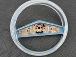 1976 77 78 Charger Cordoba Fury Nos Mopar Woodgrain/blue Steering Wheel PO22PB5. Fixed Price $395.00.