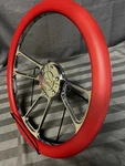 Red & Chrome Billet Steering Wheel Ford Logo 14IN Diameter 6 Bolt Pattern. Fixed Price $130.00.
