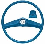 Oer 17" Blue Steering Wheel With Bow Tie Horn Cap 1969-1972 Chevrolet Truck. Fixed Price $399.98.
