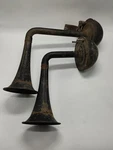 Lot Of Vintage Autolite HT-4007 & HT-4008 90 Degree Car Horns Untested. Fixed Price $44.99.