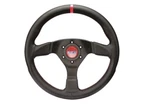 Sparco Champion Red Stitching Black Leather Steering Wheel - 015R383PLUNRS. Fixed Price $325.00.