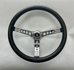 1965-1969 Mustang 15" Black Steering Wheel Foam Grip Chrome Spokes Complete Kit. Fixed Price $149.79.