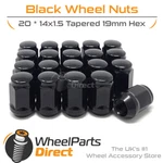 Nuts (20) 14X1.5 Black For Cadillac CT6 16-20 On Original Wheels. Fixed Price $28.40.