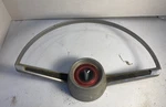 1966 1965 Plymouth Satellite Fury Steering Wheel Outer Horn Chrome Trim. Fixed Price $35.00.