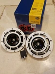 Hella Supertone Dual Horn Kit. 003399801 (white) W/ Stainless Steel Hardware.. Fixed Price $63.95.