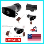 High-power 7-TONE Car Siren Horn With Remote 12V, 100W For Emergency Alerts. Fixed Price $35.99.