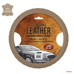 New Premium Genuine Leather Car Truck Beige Steering Wheel Cover - Large Size. Fixed Price $26.89.