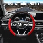 15" Steering Wheel Cover Deluxe Leather For Chrysler 200 300 Pacifica Protector. Fixed Price $23.99.