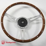 15'' Classic Wood Steering Wheel Riveted Vintage Ford Mustang Shelby Ac Cobra. Fixed Price $170.00.