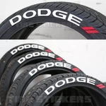 Dodge W/ Red Dashes Permanent Tire Stickers 1.5IN For 18IN-20IN Wheels (8PCS). Fixed Price $114.99.
