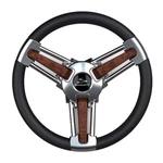Schmitt Marine Burano Wheel 14" 3/4" Tapered Shaft Burl. Fixed Price $227.16.