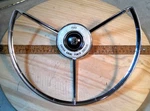 1958 Ford Master Guide Power Steering Wheel Horn Oem #FEG-3624-B Hot Rod. Fixed Price $48.99.